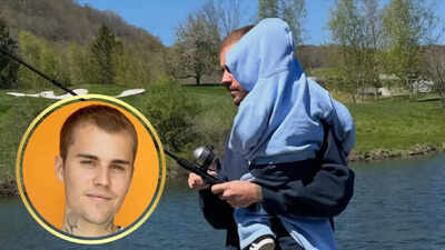 justin bieber shares sweet fishing moments with son jack blues in a rare family glimpse