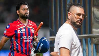 rishabh pant and yuvraj singh file photos