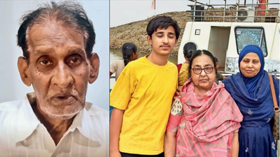 syed riaz hussain left survived by holding on an iron angle on the upturned boats floor for 3 hours the last picture of his wife standing in the middle and daughters mother in law both of whom died