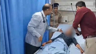 the woman was found unconscious and rushed for medical treatment officials said
