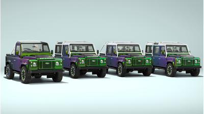 land rover classic unveils colour changing defender v8 whats special