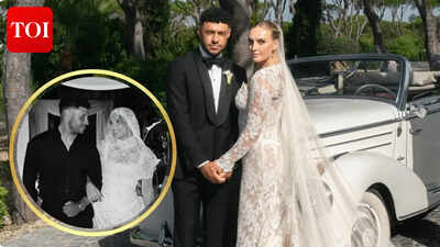 perrie edwards marries alex oxlade chamberlain as little mix bandmates reunite in portugal the singer shares their first pictures