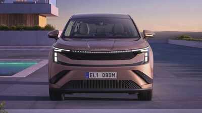 skoda peaq unveiled 7 seat electric suv with up to 647 km range