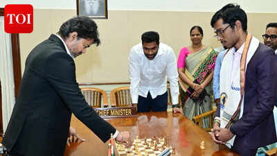 tamil nadu cm vijay honours norway chess champion praggnanandhaa with rs 50 lakh impresses grandmaster in friendly chess match