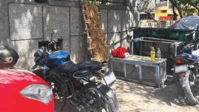 the dispute spiralled into tragedy when the accused began shouting and banging on the motorcycle demanding it be moved the victims family said